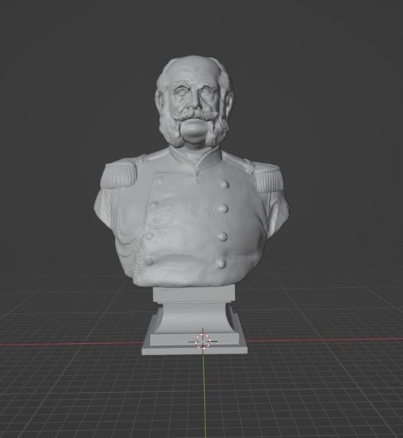 Wilhelm I bust 3D print model_20