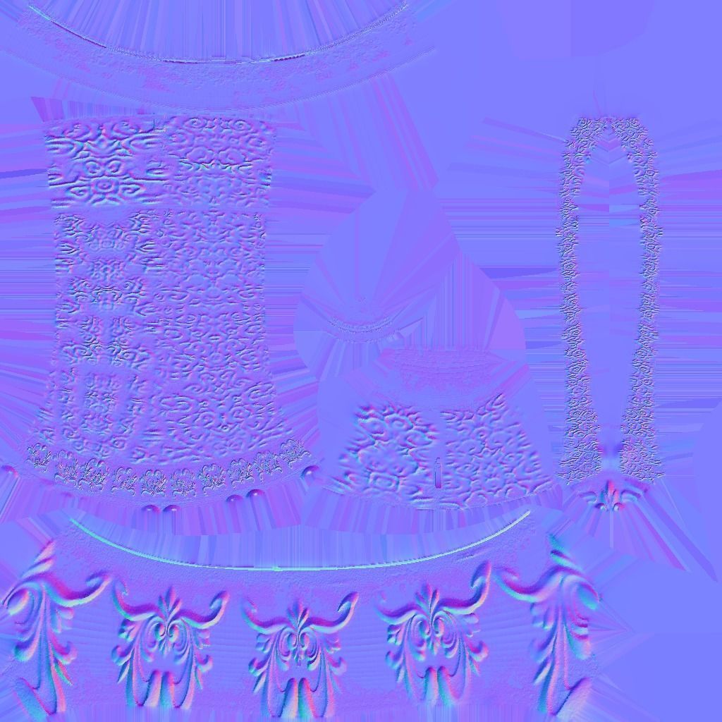 Vintage Arabic jug  Low-poly 3D model_42