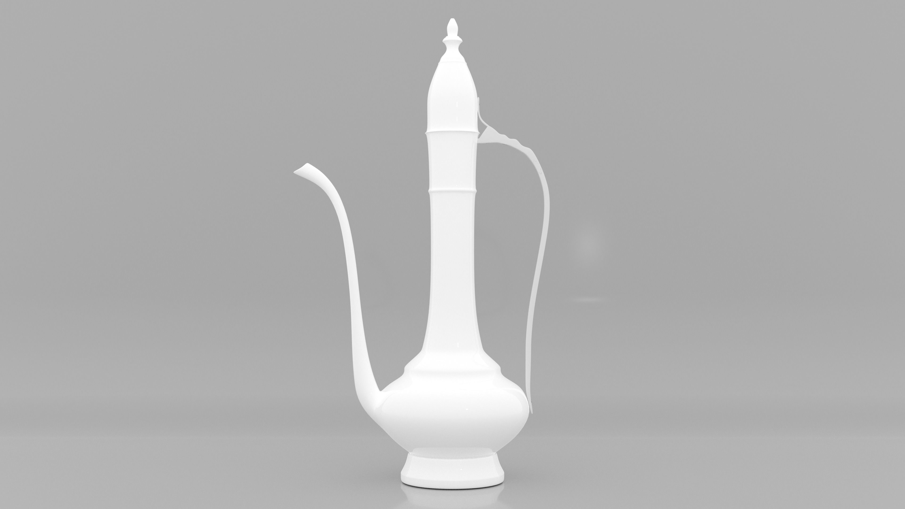 Vintage Arabic jug  Low-poly 3D model_2