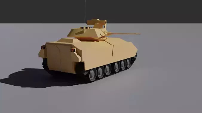 M2 Bradley Low-poly 3D model