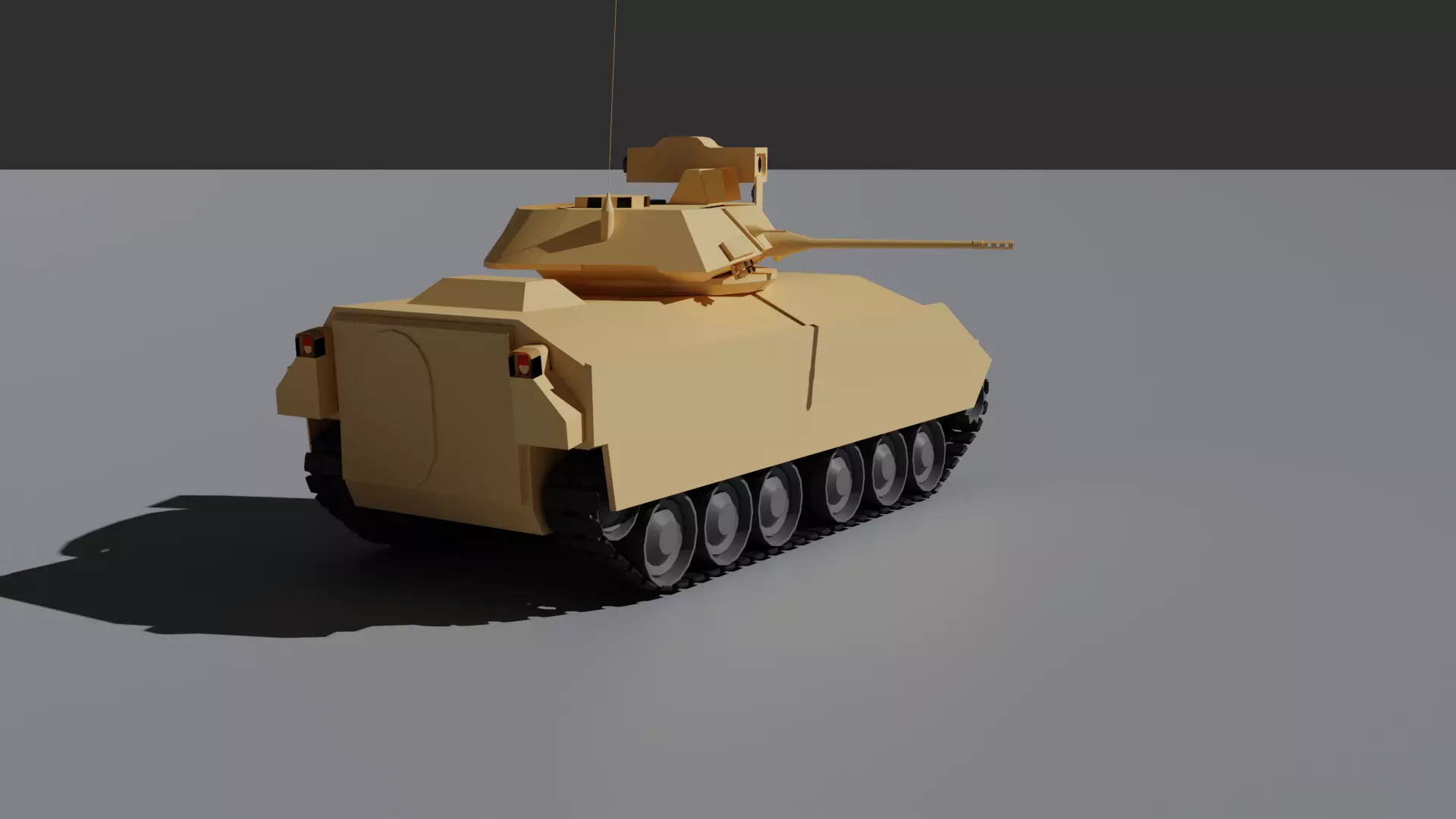 M2 Bradley Low-poly 3D model