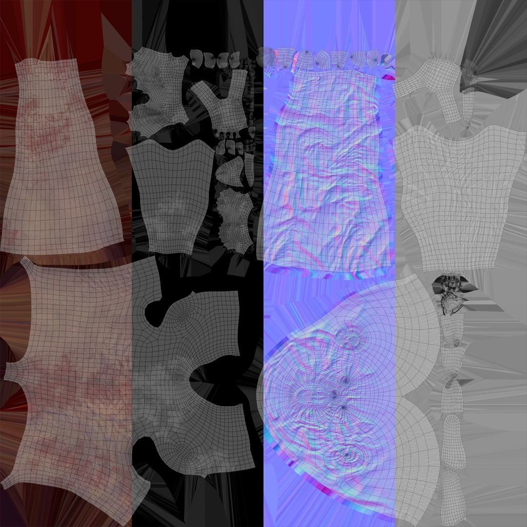 Mutant Zombie Game Ready Character Low-poly 3D model_19