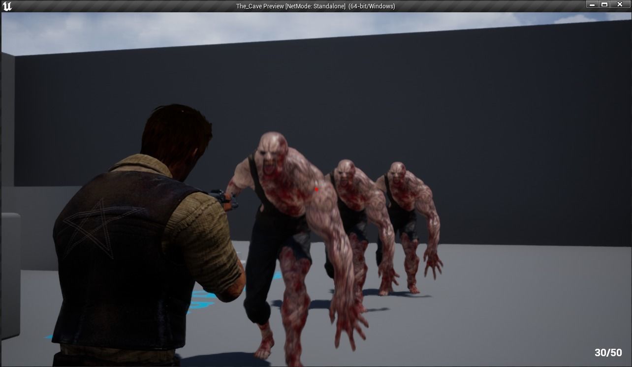 Mutant Zombie Game Ready Character Low-poly 3D model_11