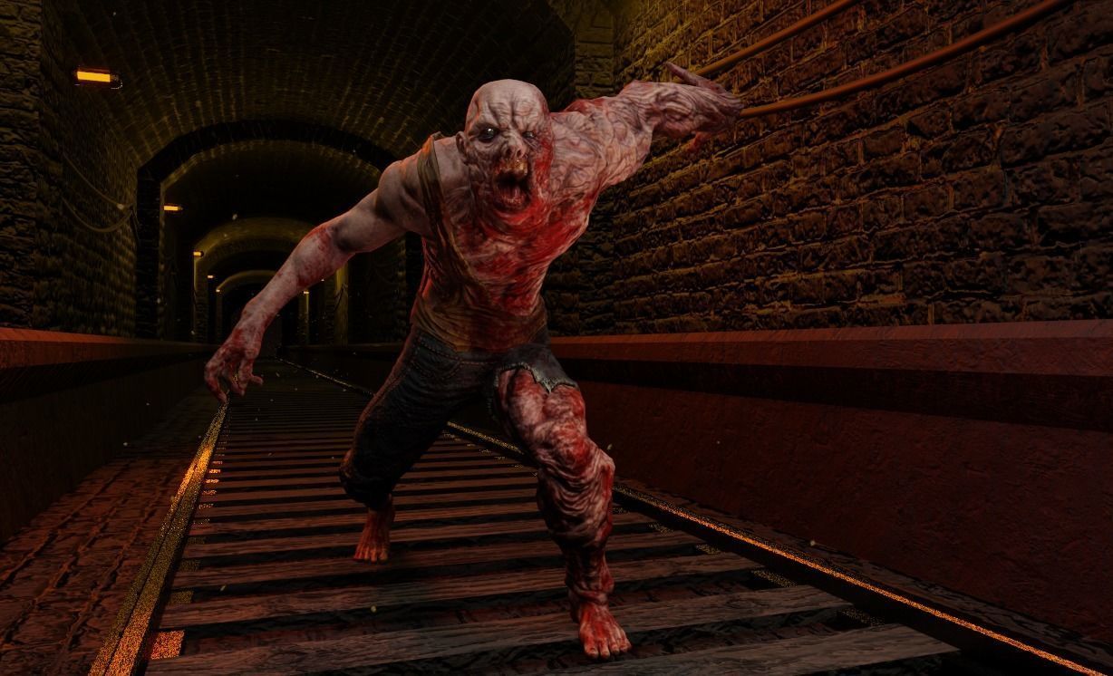 Mutant Zombie Game Ready Character Low-poly 3D model_7