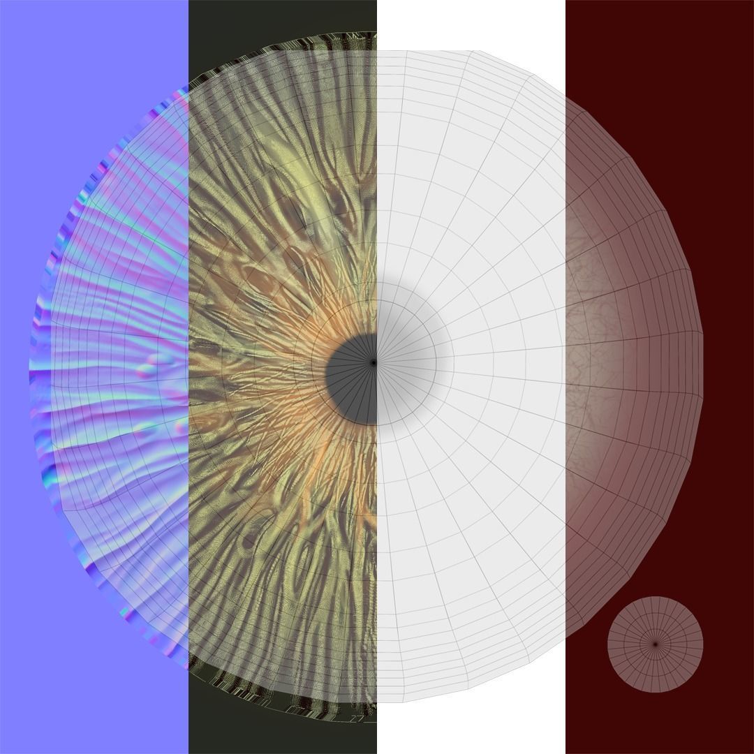 Mutant Zombie Game Ready Character Low-poly 3D model_18