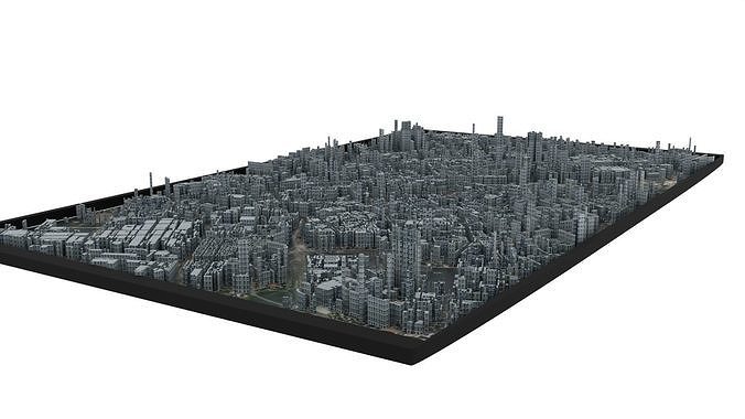 City of Minsk  Low-poly 3D model 4