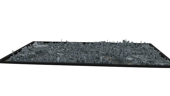 City of Minsk  Low-poly 3D model 7