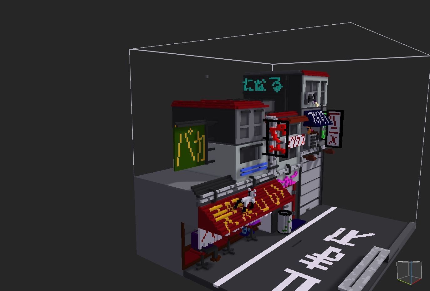 night tokyo Free low-poly 3D model_10