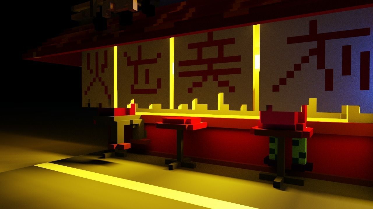 night tokyo Free low-poly 3D model_3