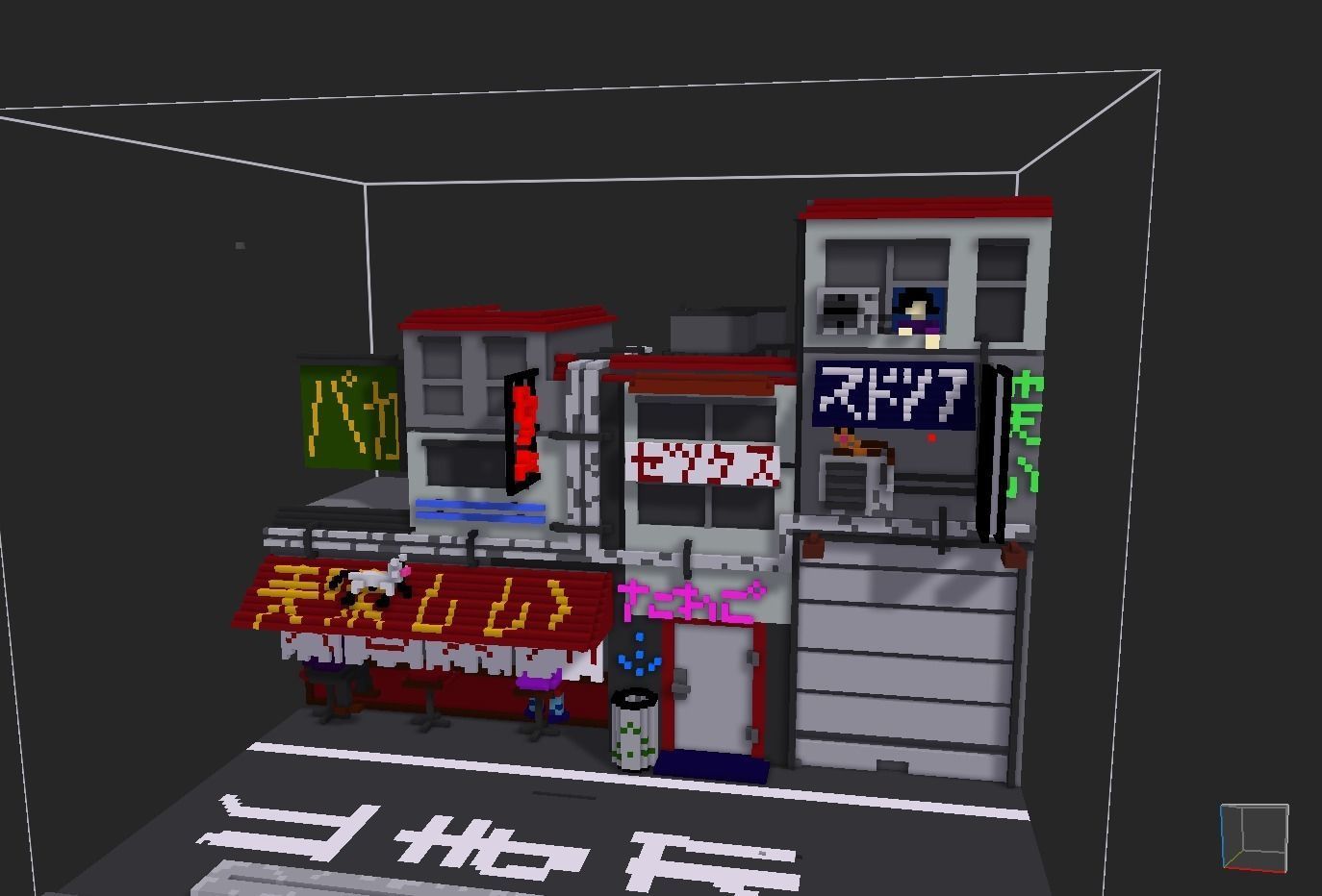 night tokyo Free low-poly 3D model_9