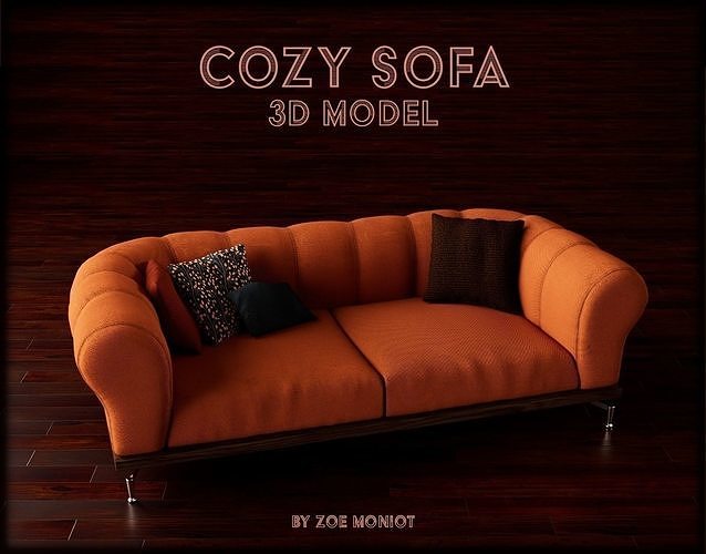 Cozy Sofa - 3D Model 3D model