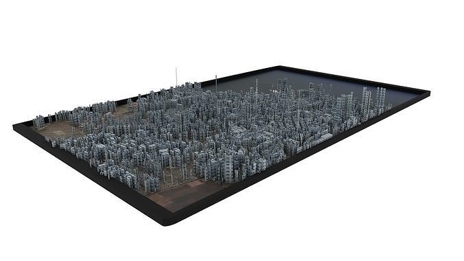 City of Odessa Low-poly 3D model