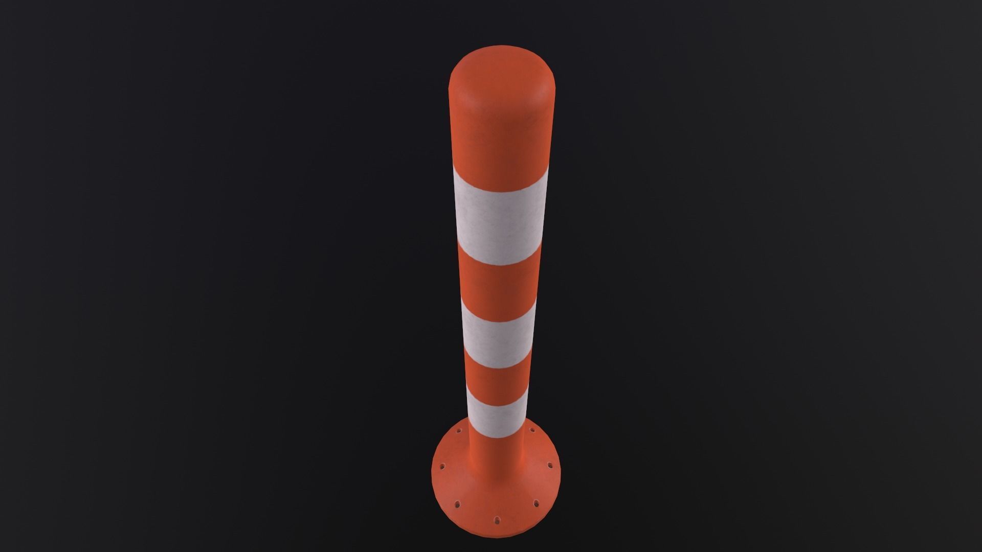 Traffic Bollard 3D Model Low-poly 3D model_4