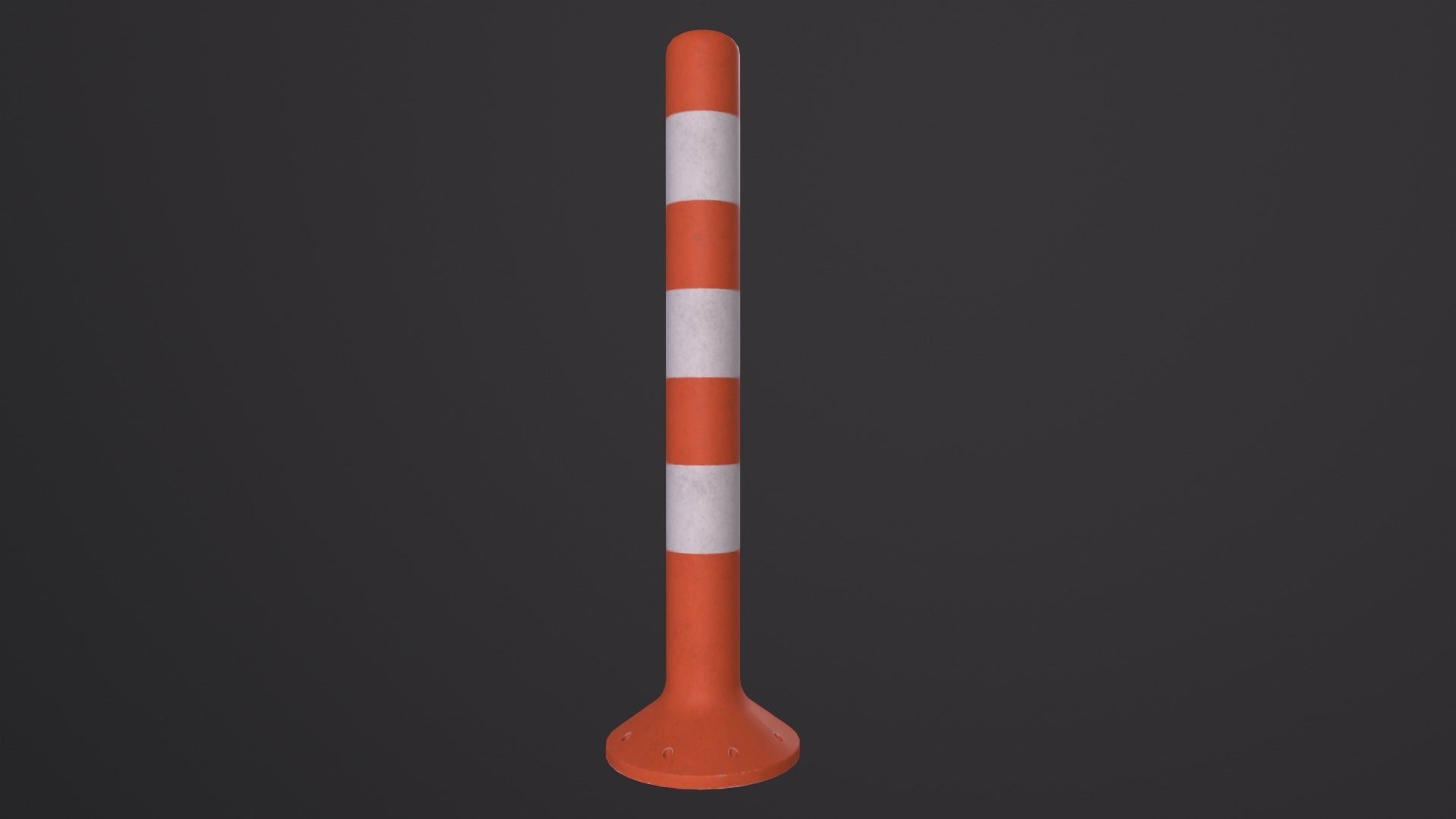 Traffic Bollard 3D Model Low-poly 3D model_2