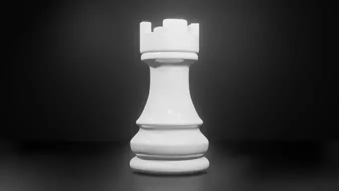 Rook White - made in Blender