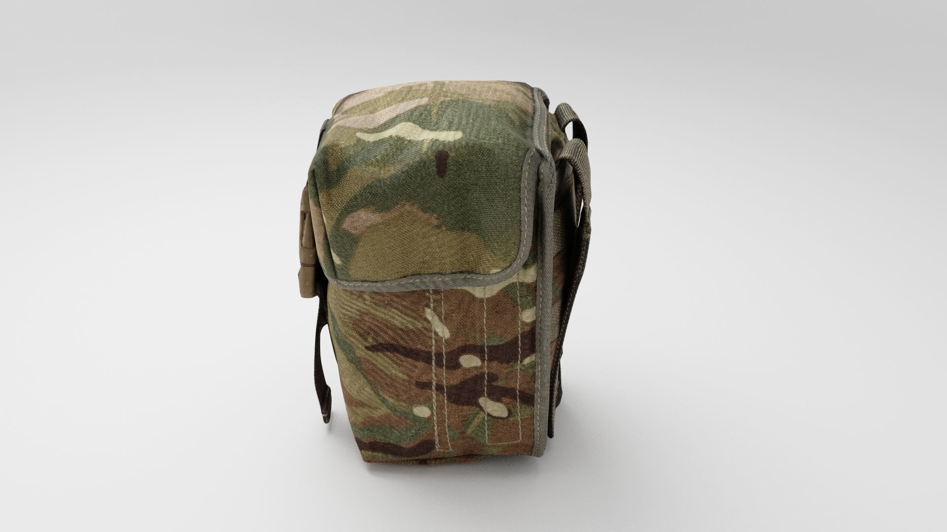 Ammunition army pouch for soldier tactical 3D model_1