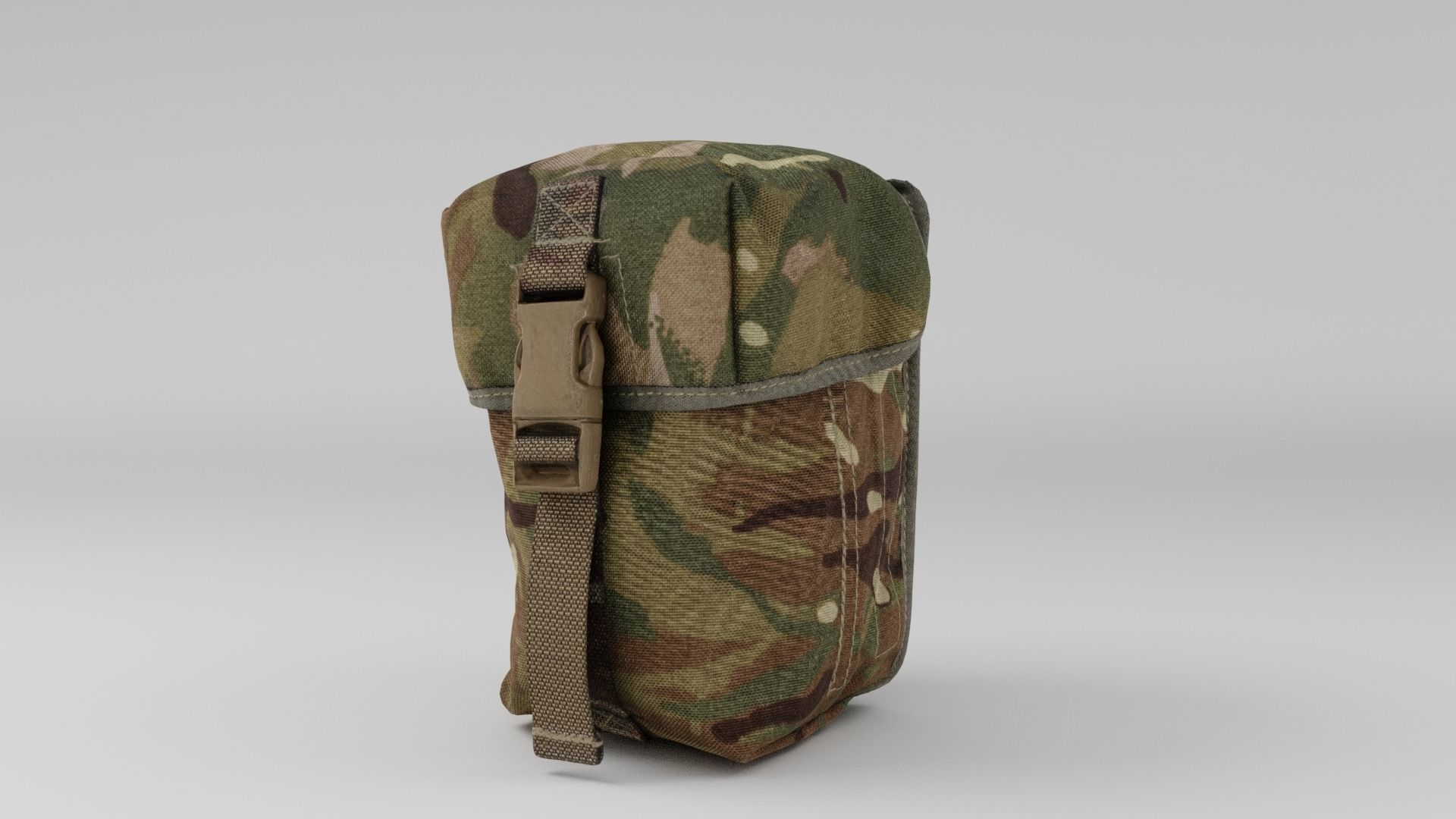 Ammunition army pouch for soldier tactical 3D model_4