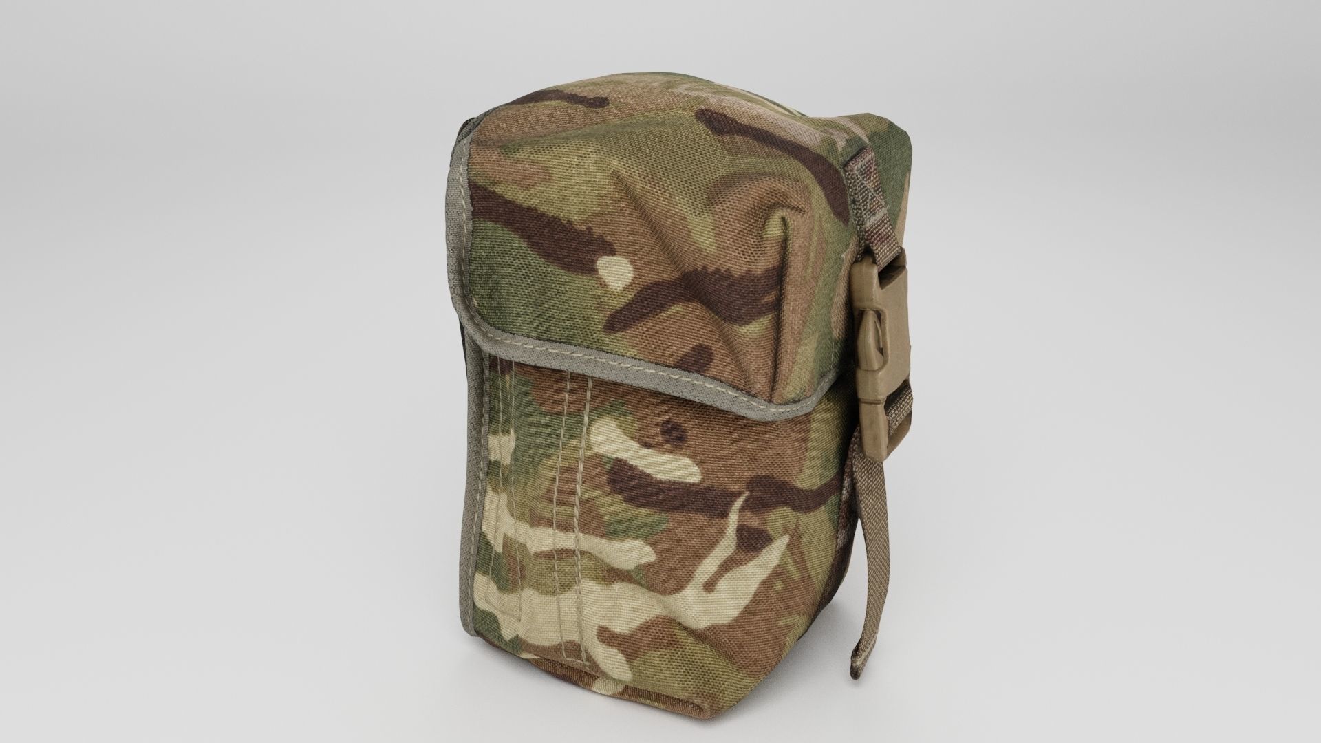Ammunition army pouch for soldier tactical 3D model_3