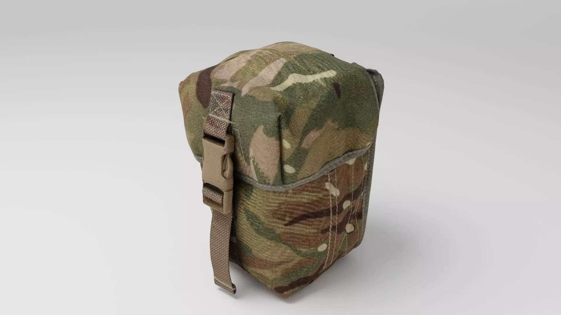 Ammunition army pouch for soldier tactical 3D model_0