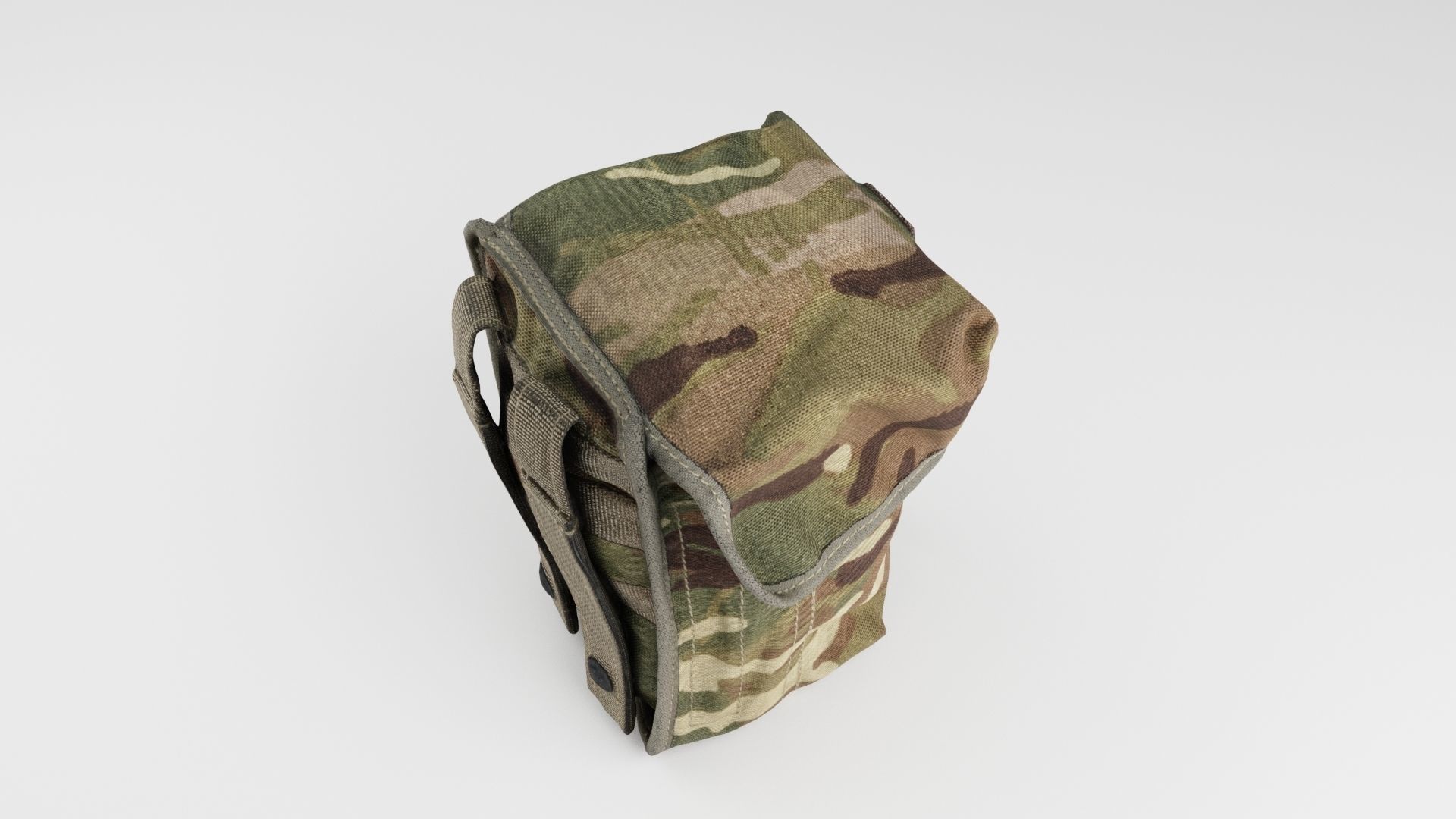 Ammunition army pouch for soldier tactical 3D model_2