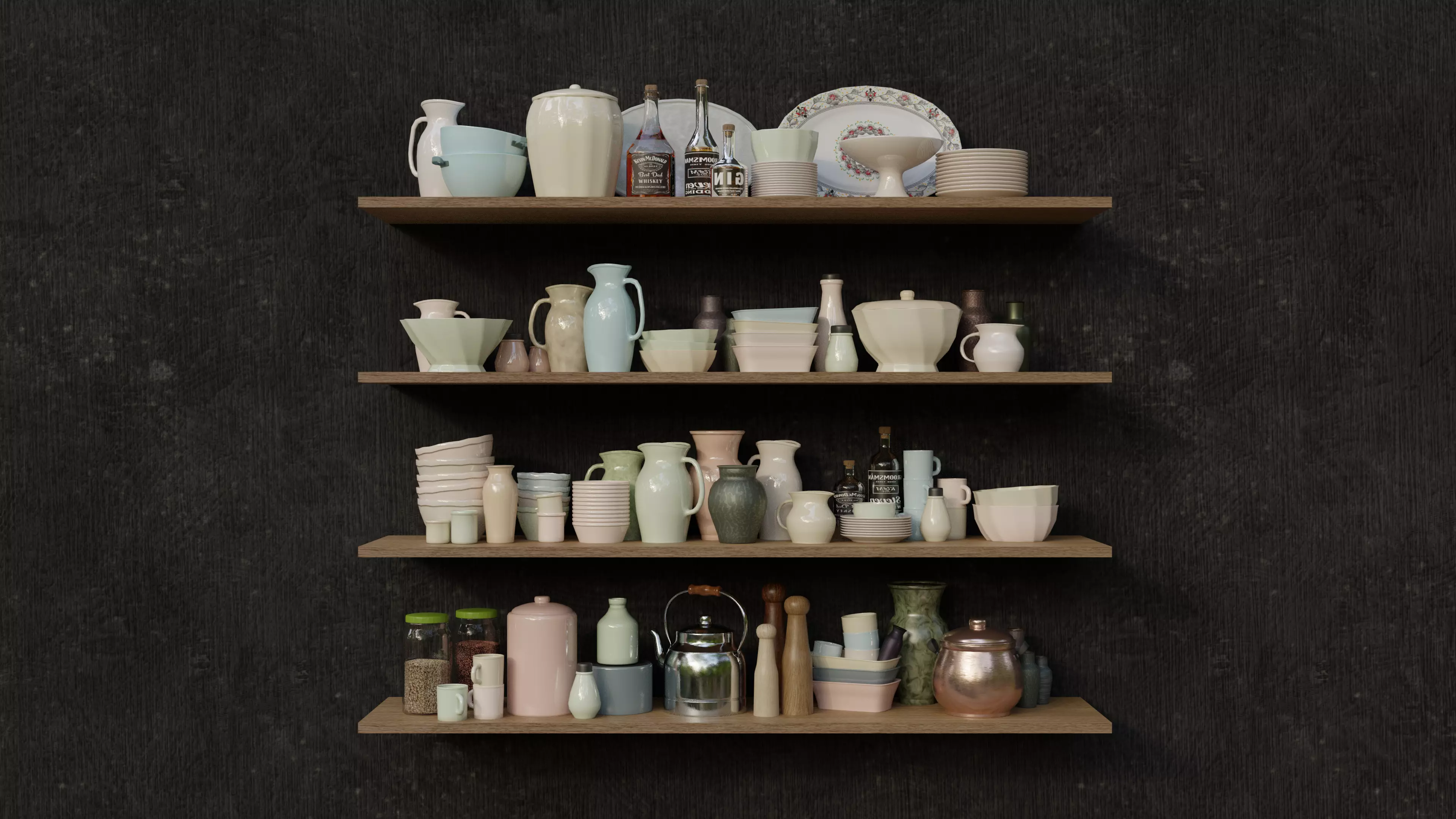 kitchen accessories 3D model