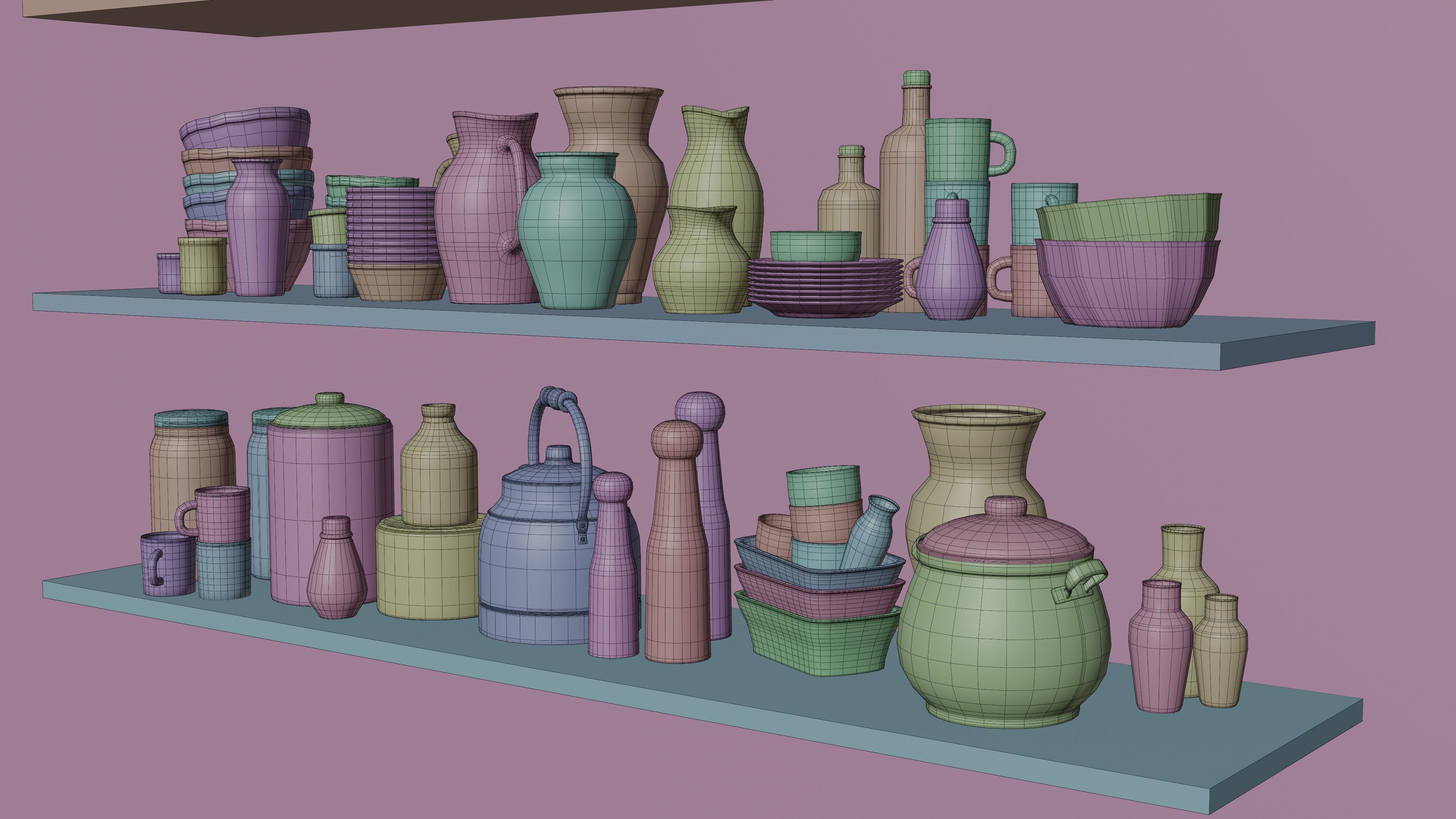 kitchen accessories 3D model | CGTrader