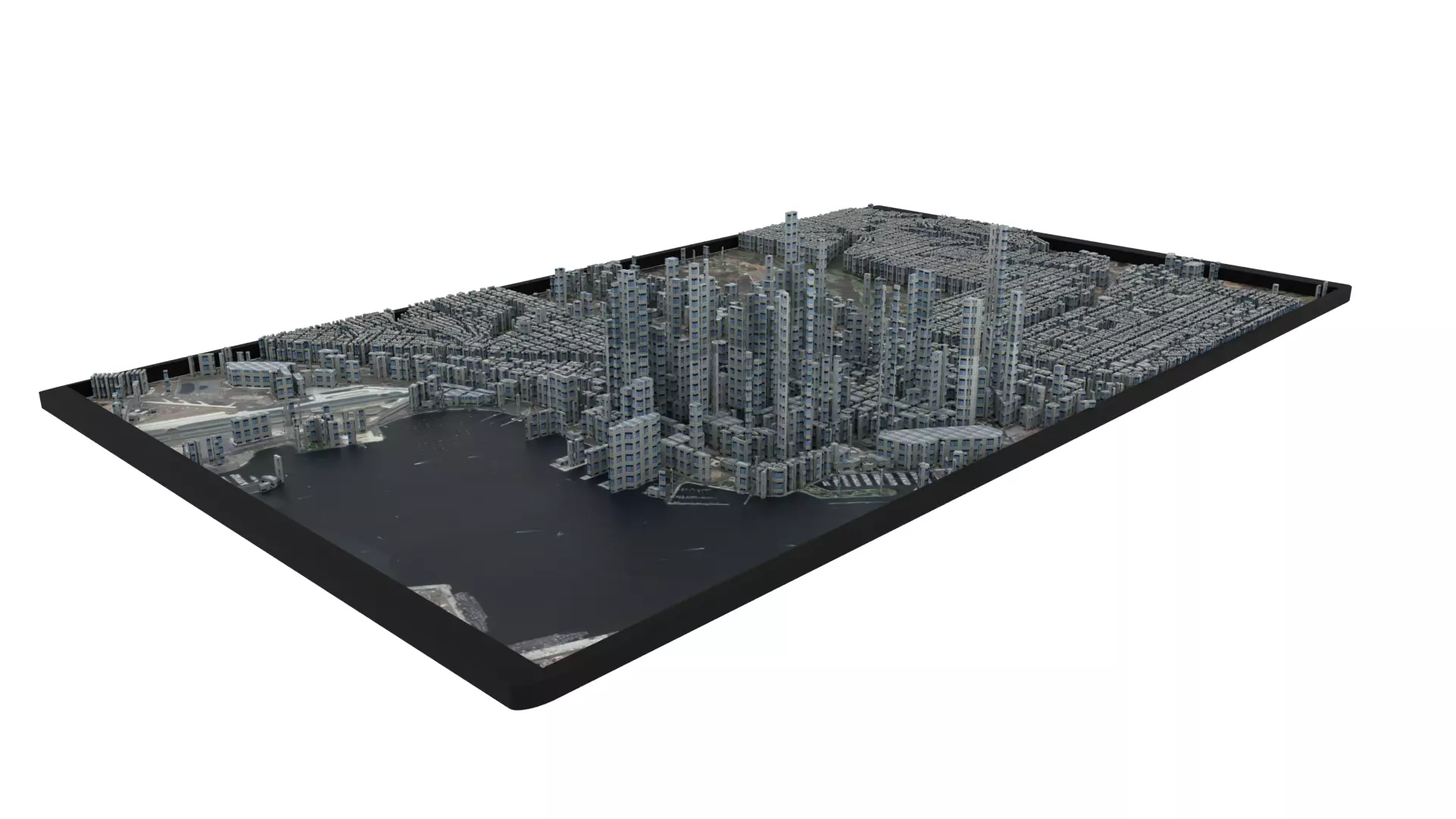 City of San Diego Low-poly 3D model