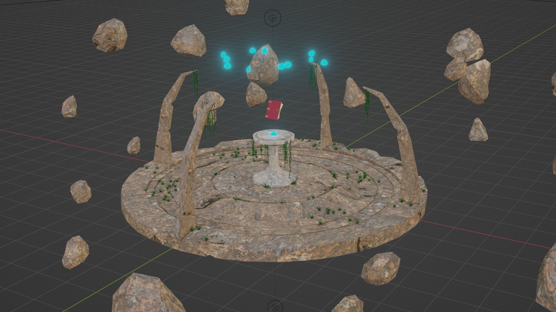 3D Temple of The Holy Book The Dimension Low-poly 3D model_4