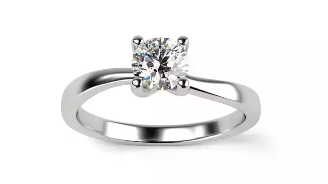Engagement Solitaire Ring All Sizes