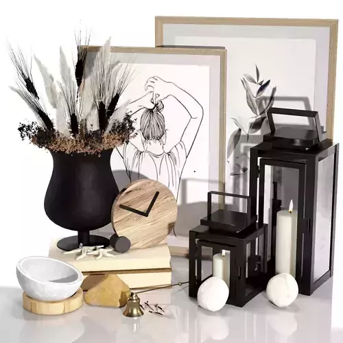 Decorative set 04 3D model