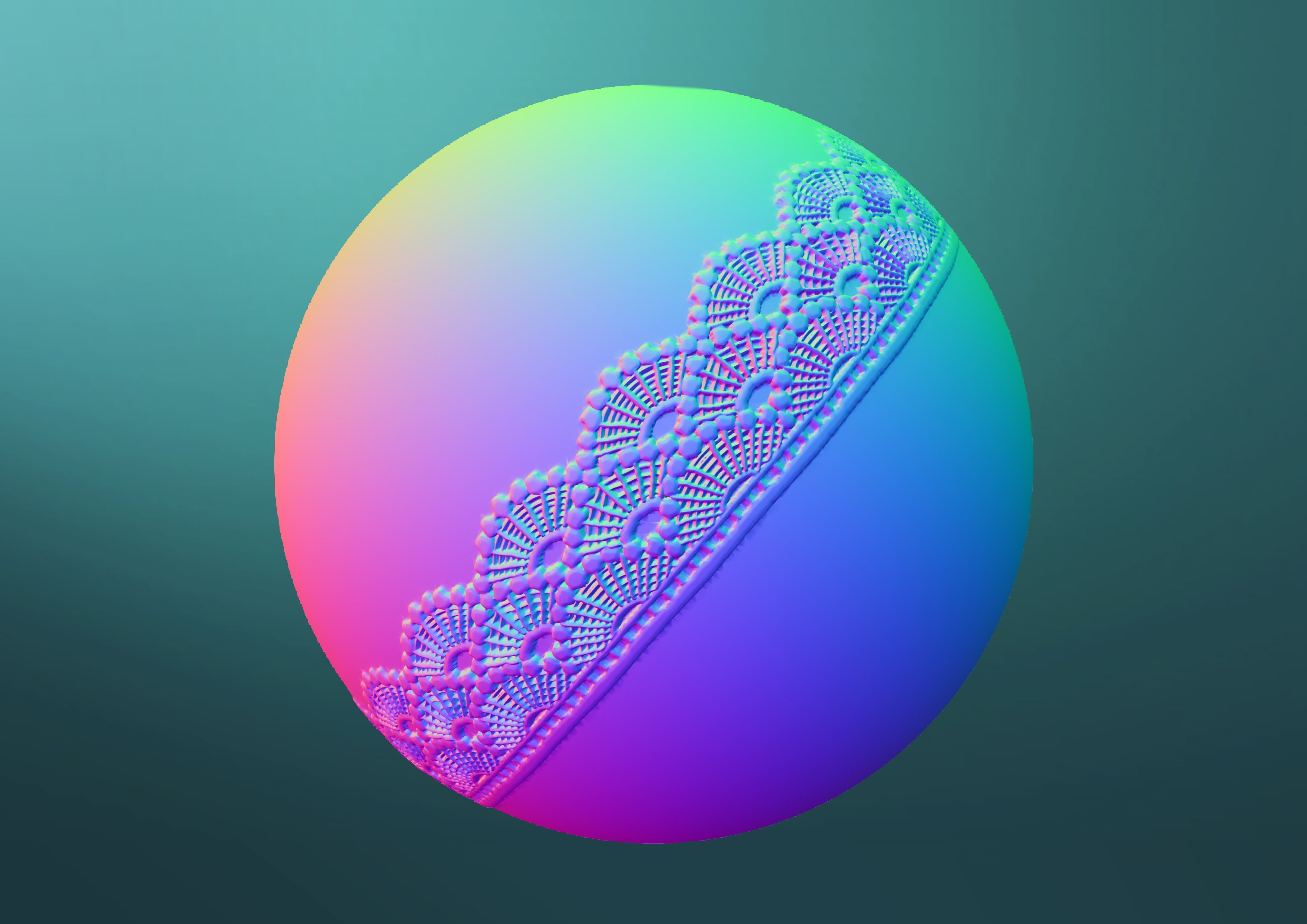 Lace Brushes - Mega Pack 3D model_7