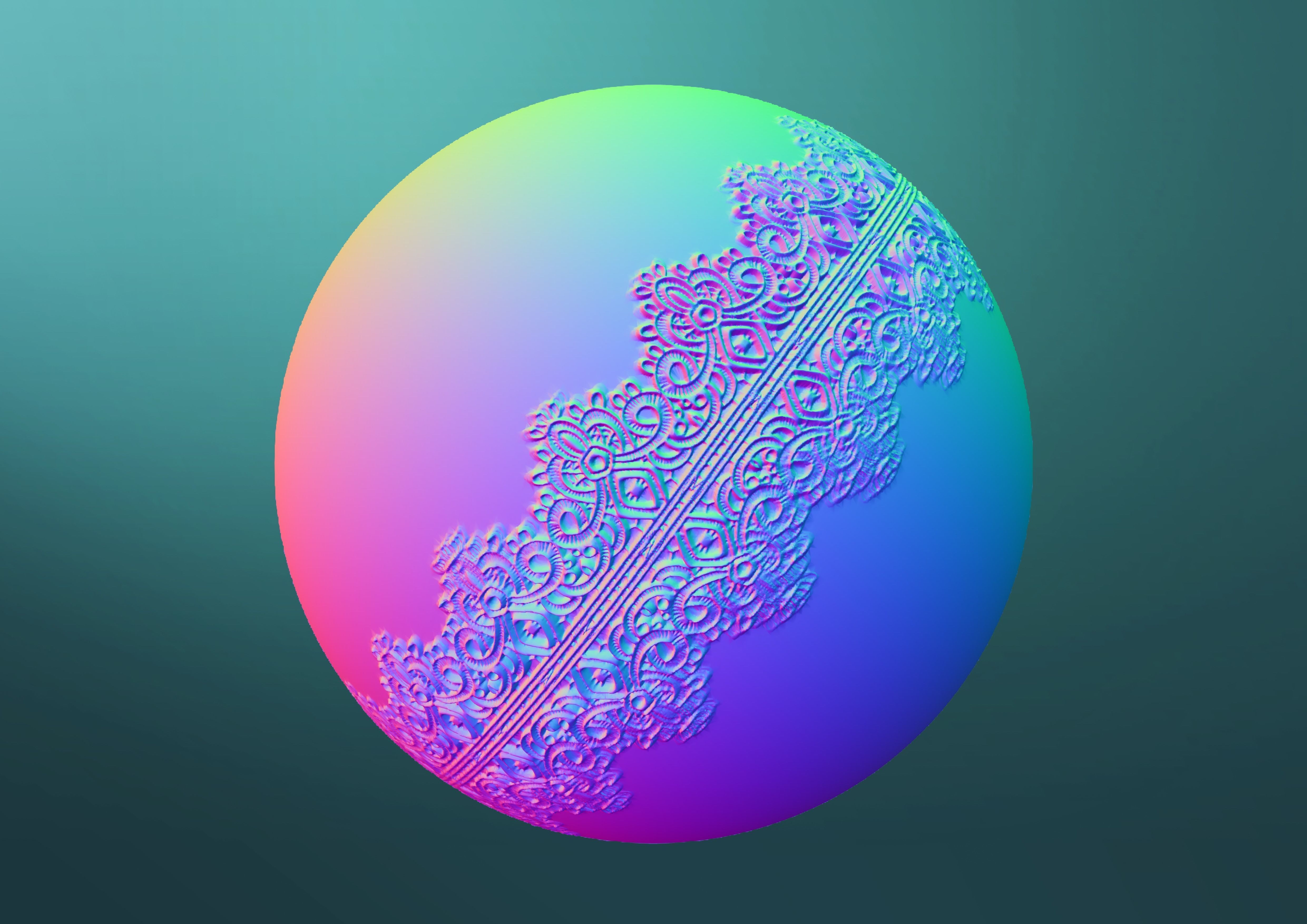 Lace Brushes - Mega Pack 3D model_10