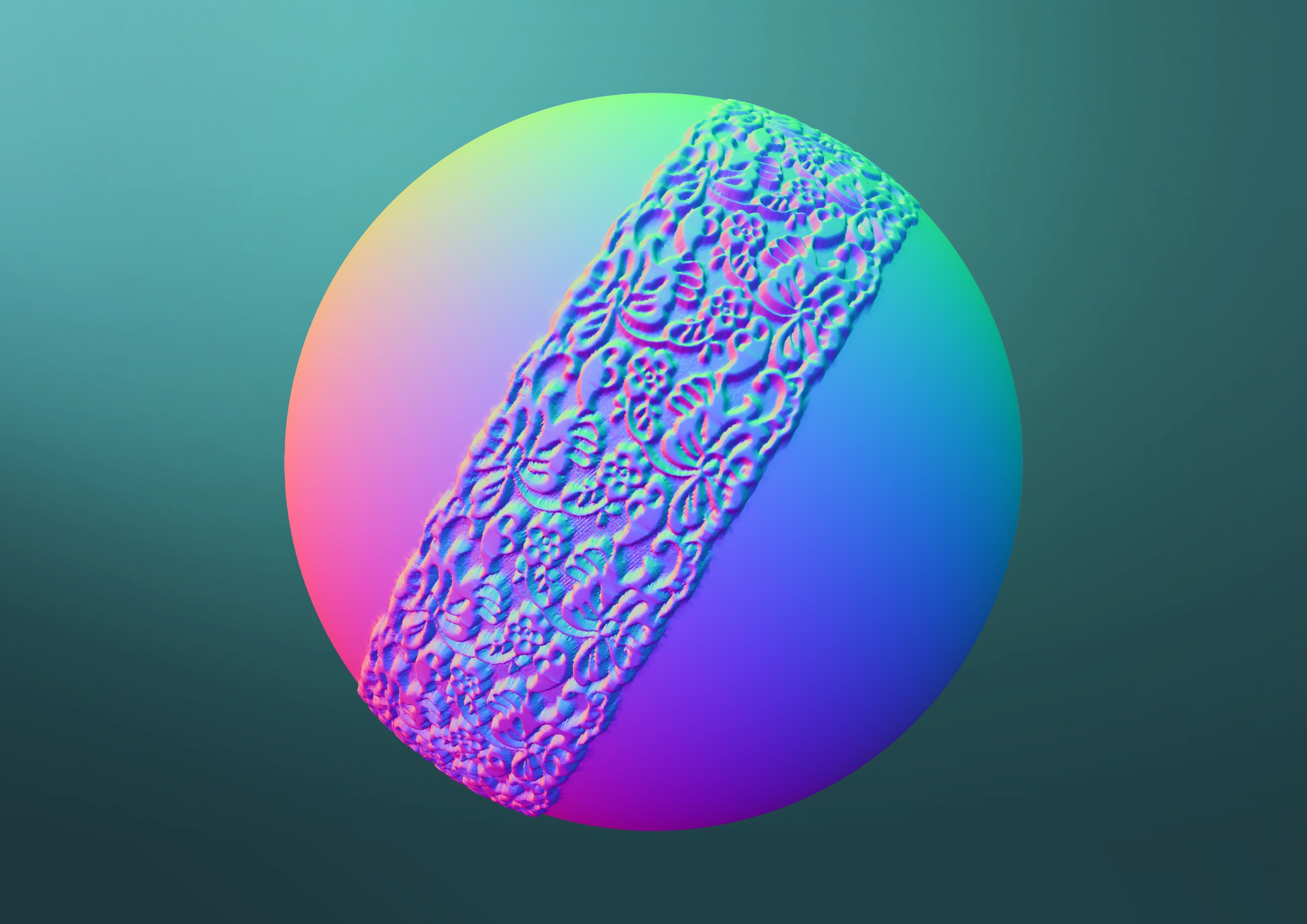 Lace Brushes - Mega Pack 3D model_16