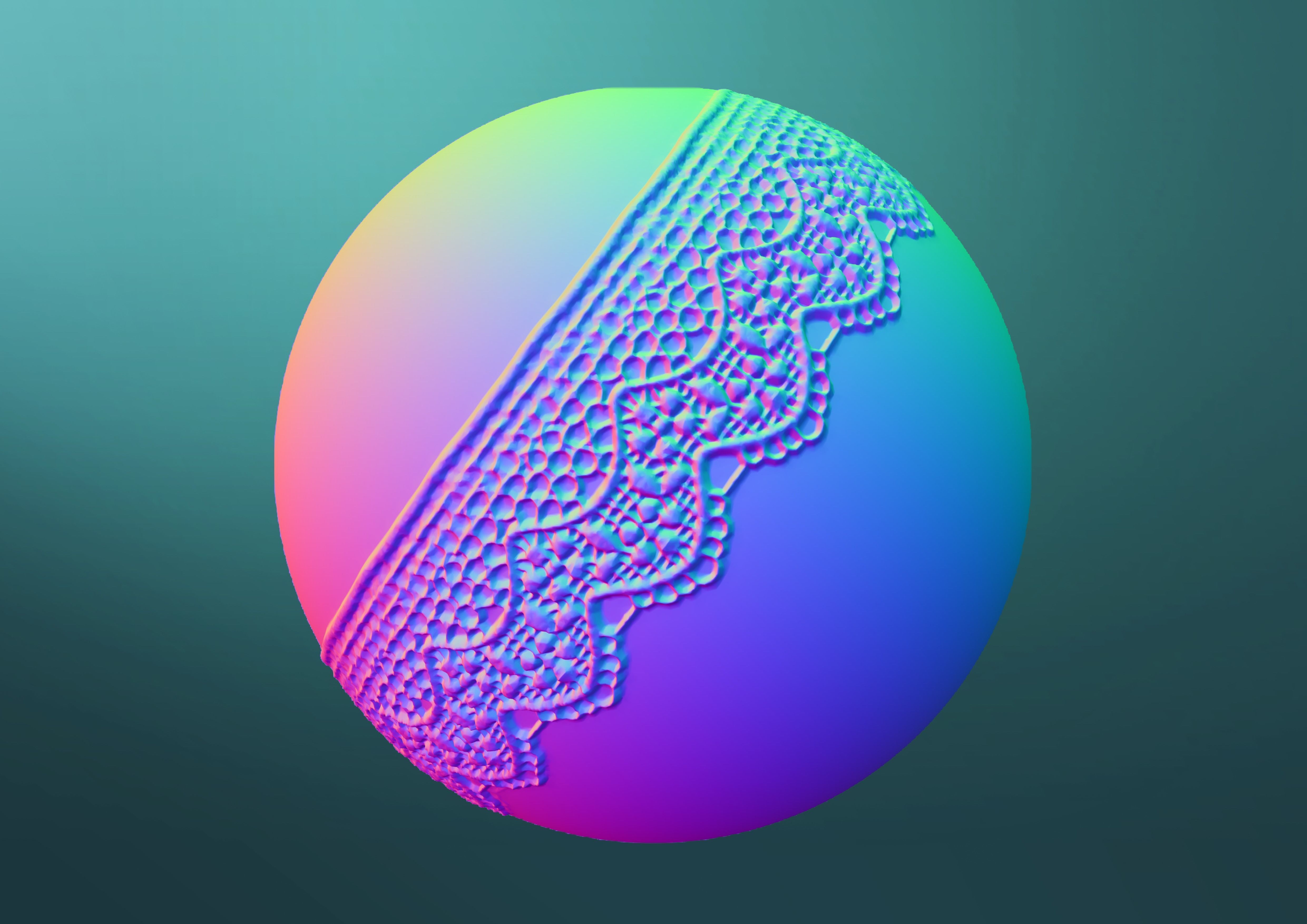 Lace Brushes - Mega Pack 3D model_11