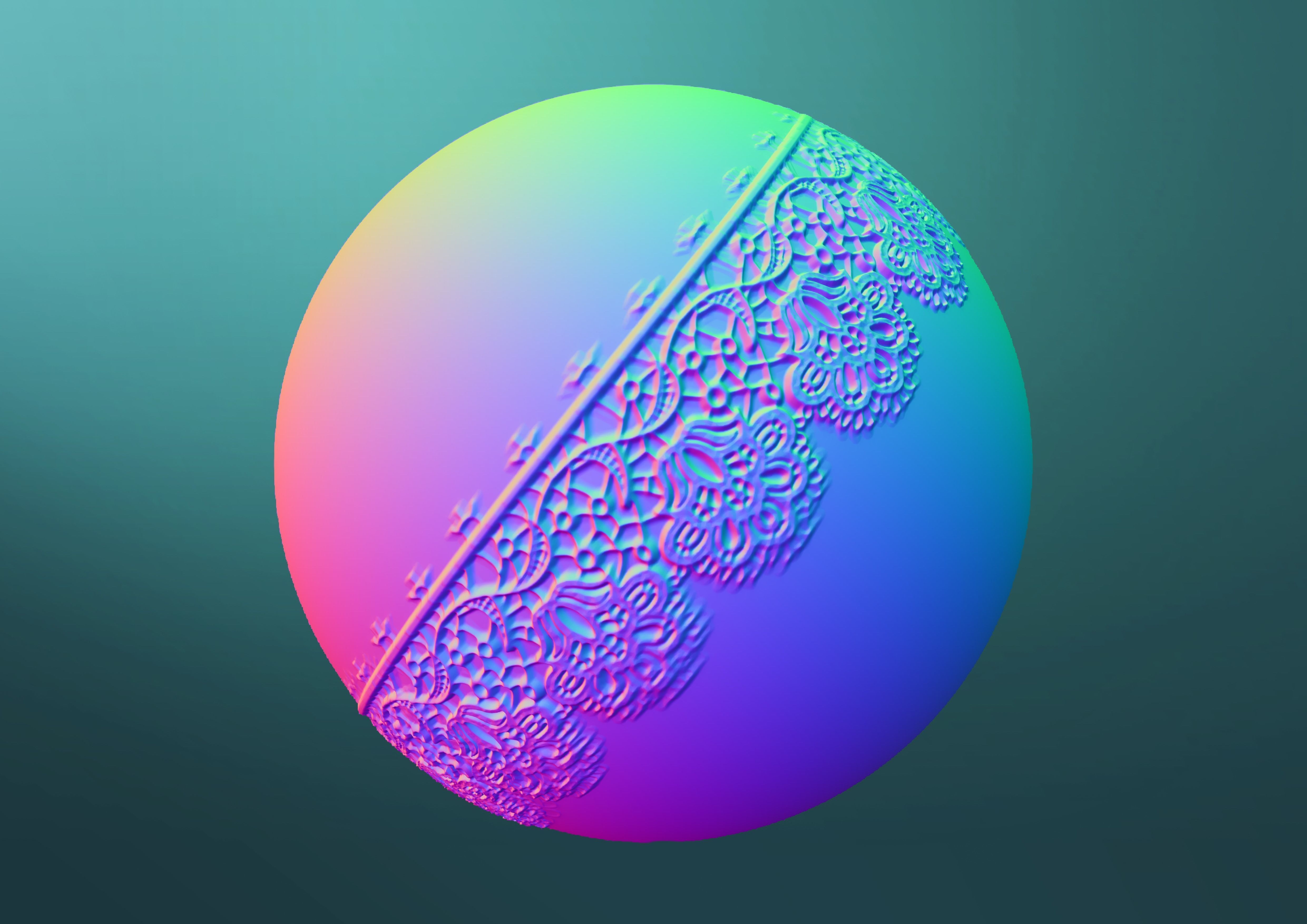 Lace Brushes - Mega Pack 3D model_12