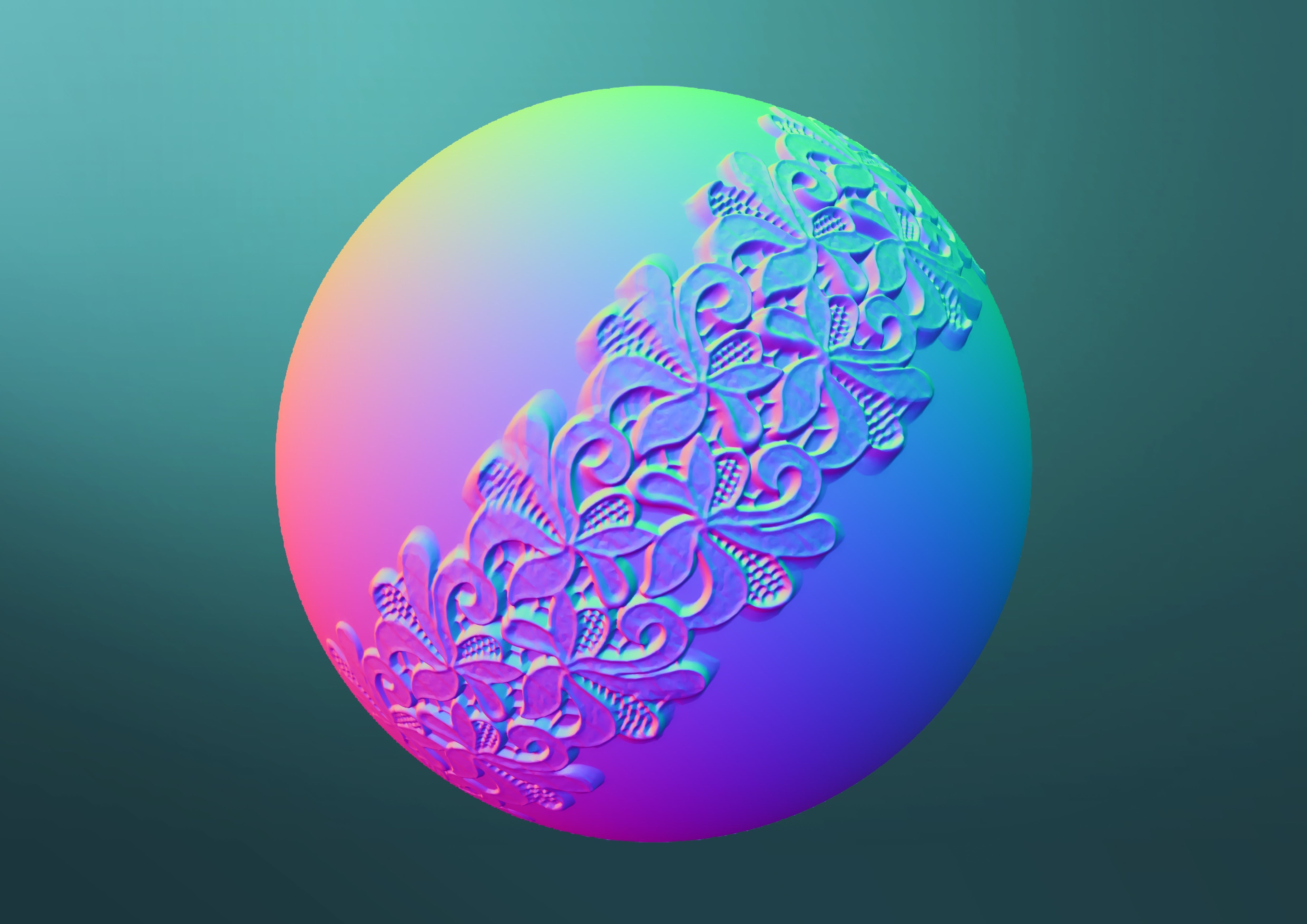 Lace Brushes - Mega Pack 3D model_13