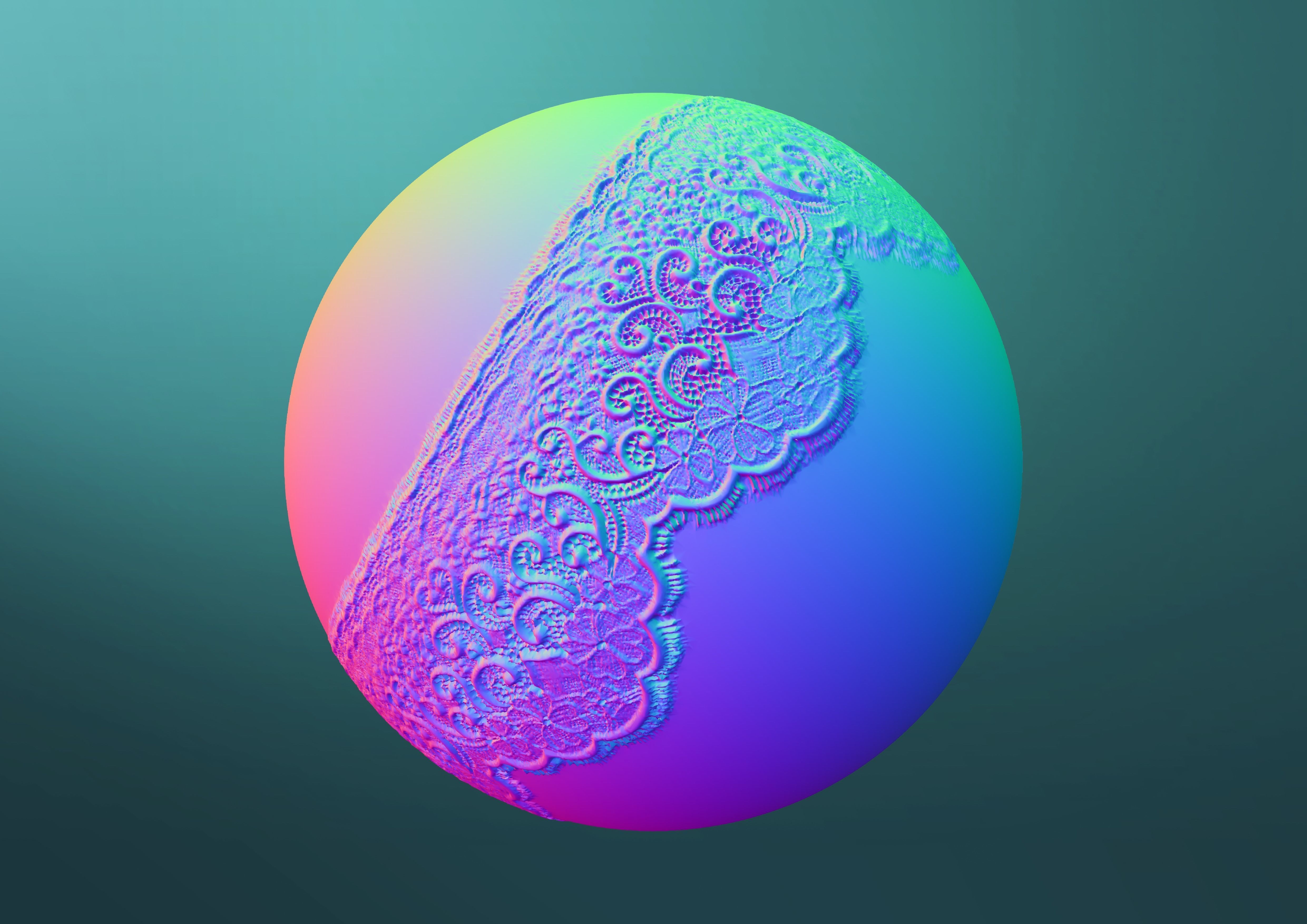 Lace Brushes - Mega Pack 3D model_19