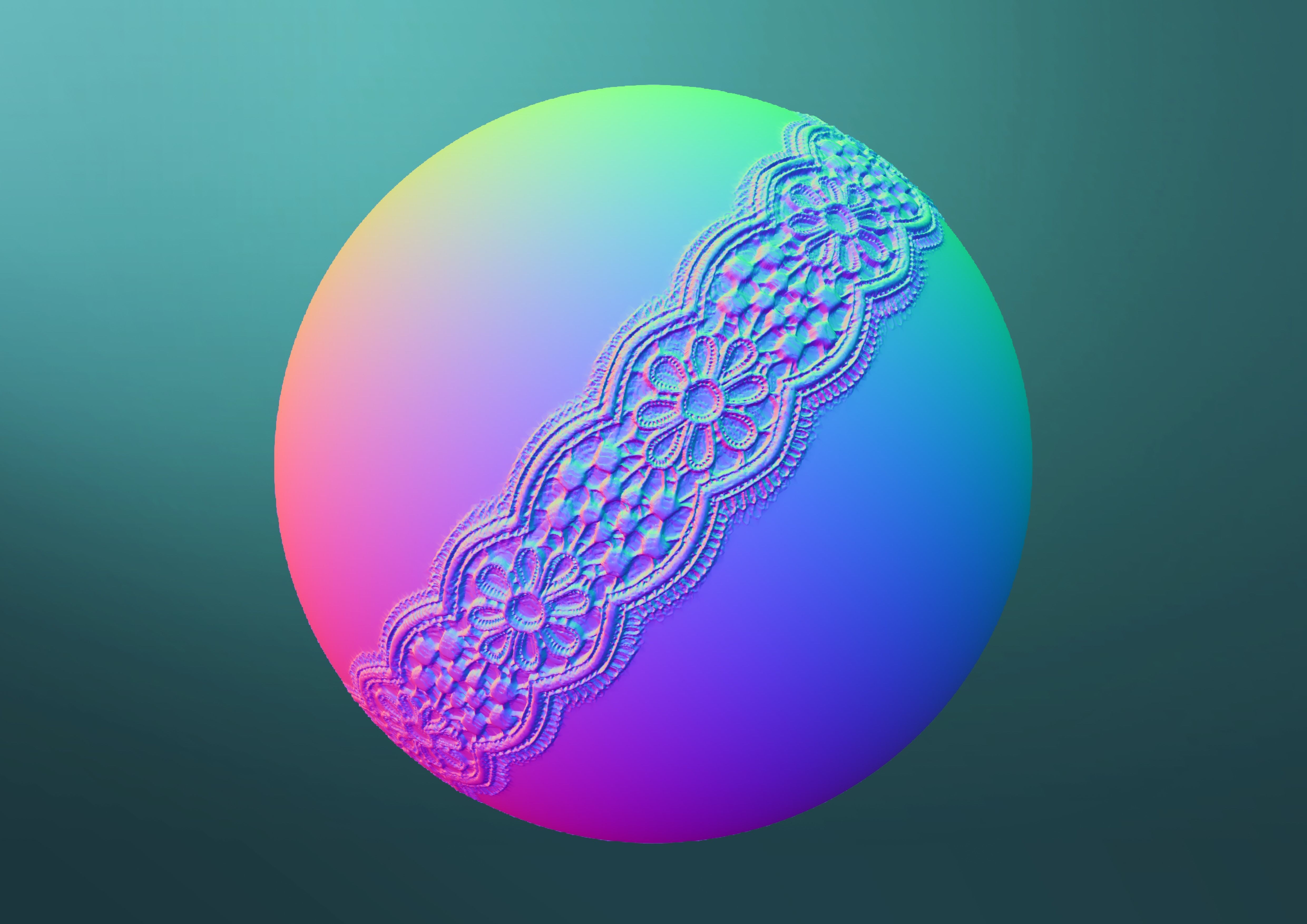 Lace Brushes - Mega Pack 3D model_9