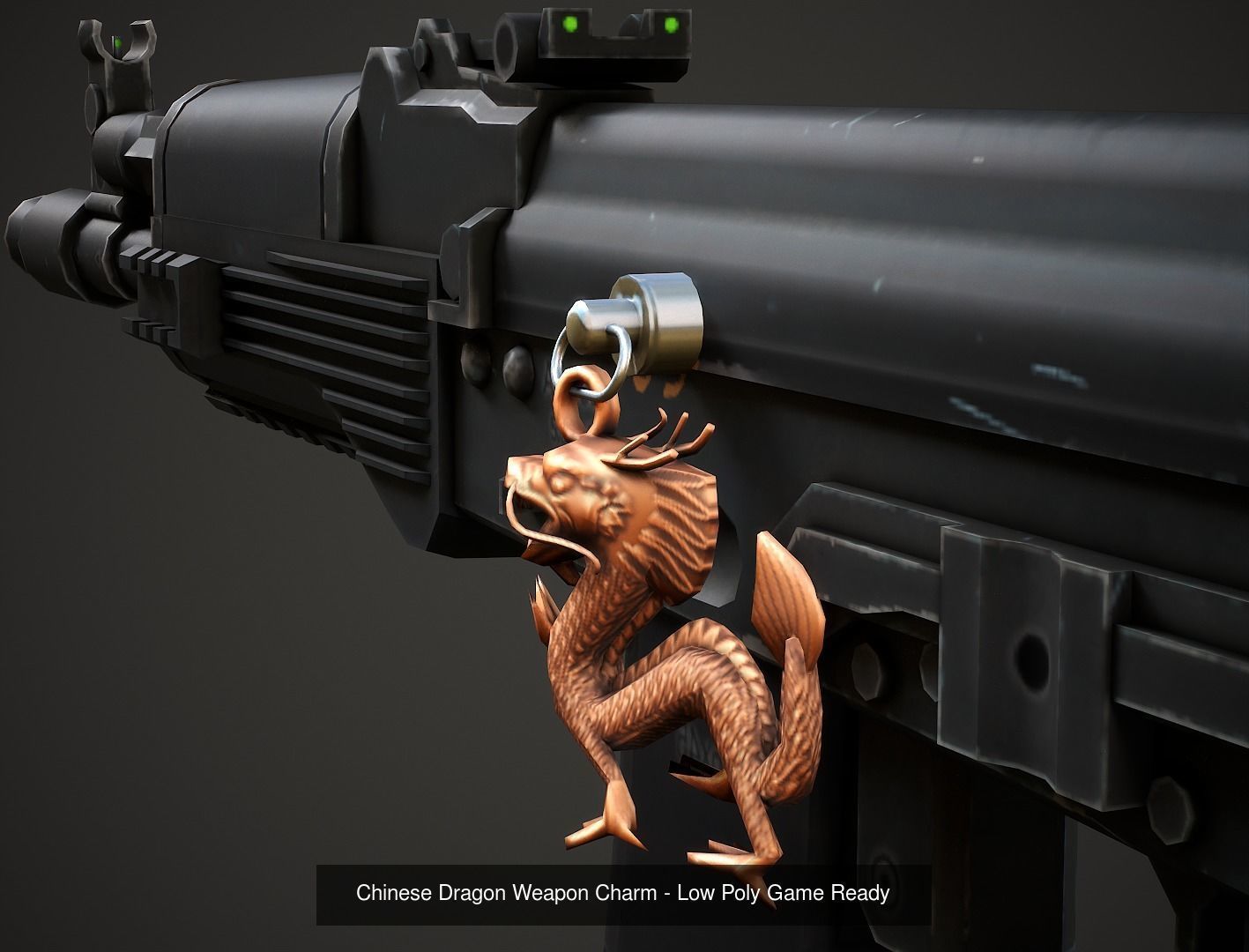 Weapon Charms Small Collection vol 01 - Low Poly Game Ready _11