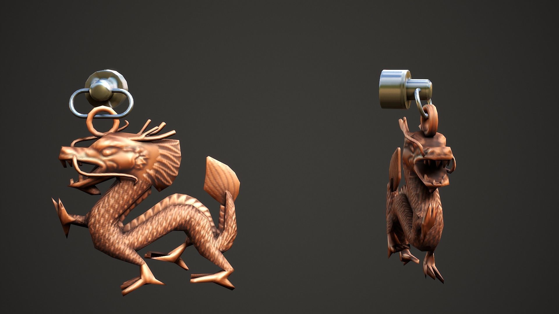 Weapon Charms Small Collection vol 01 - Low Poly Game Ready _17