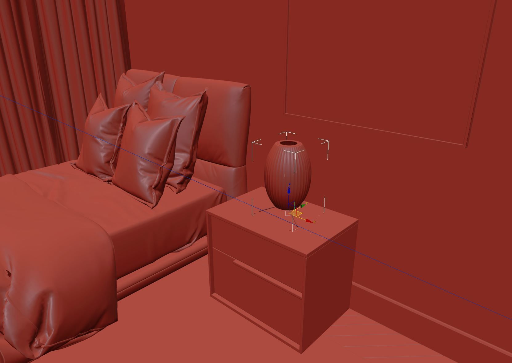 Kids Bedroom 3D model_1