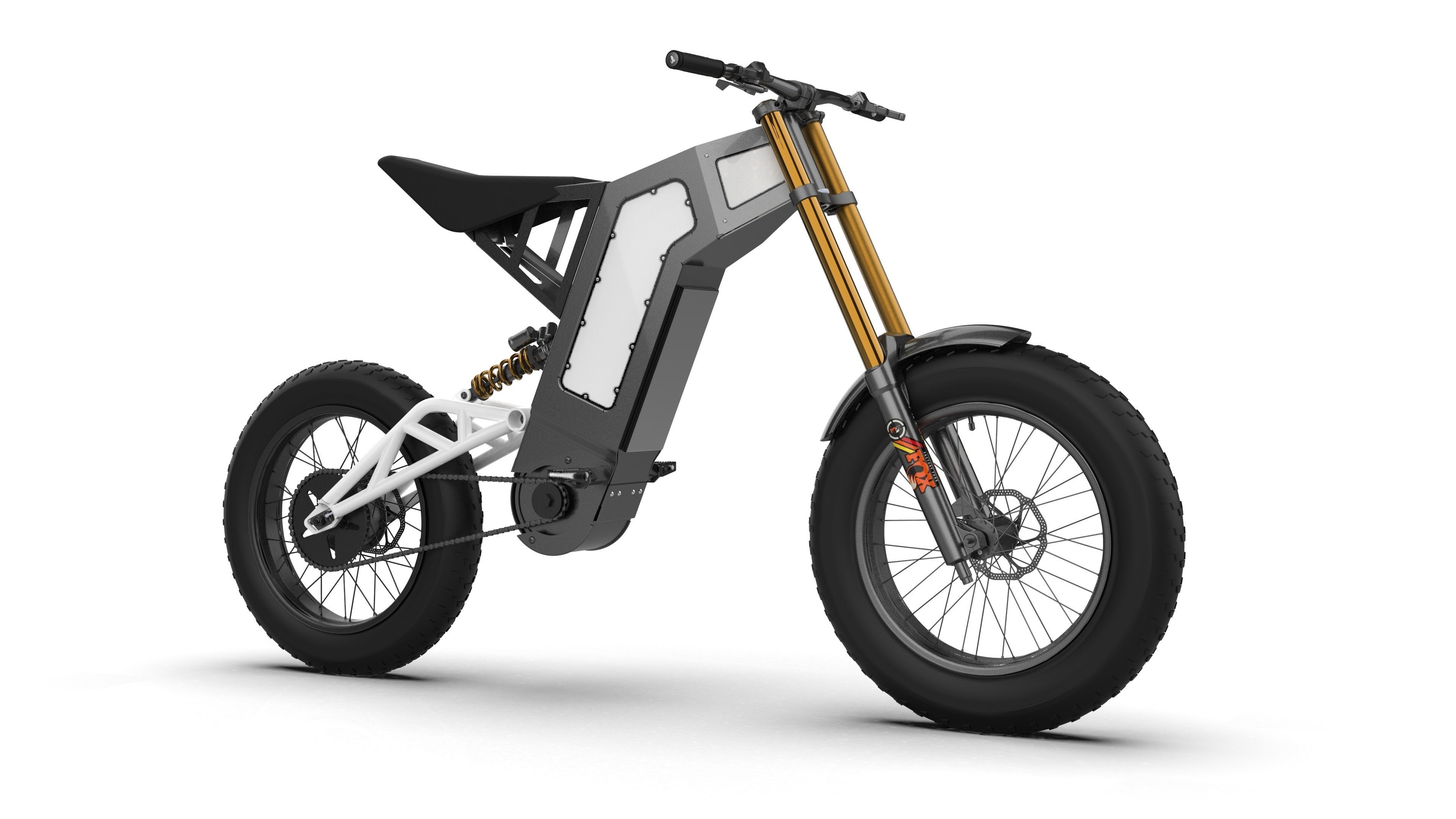 Dirt electric bike 3D print model_1