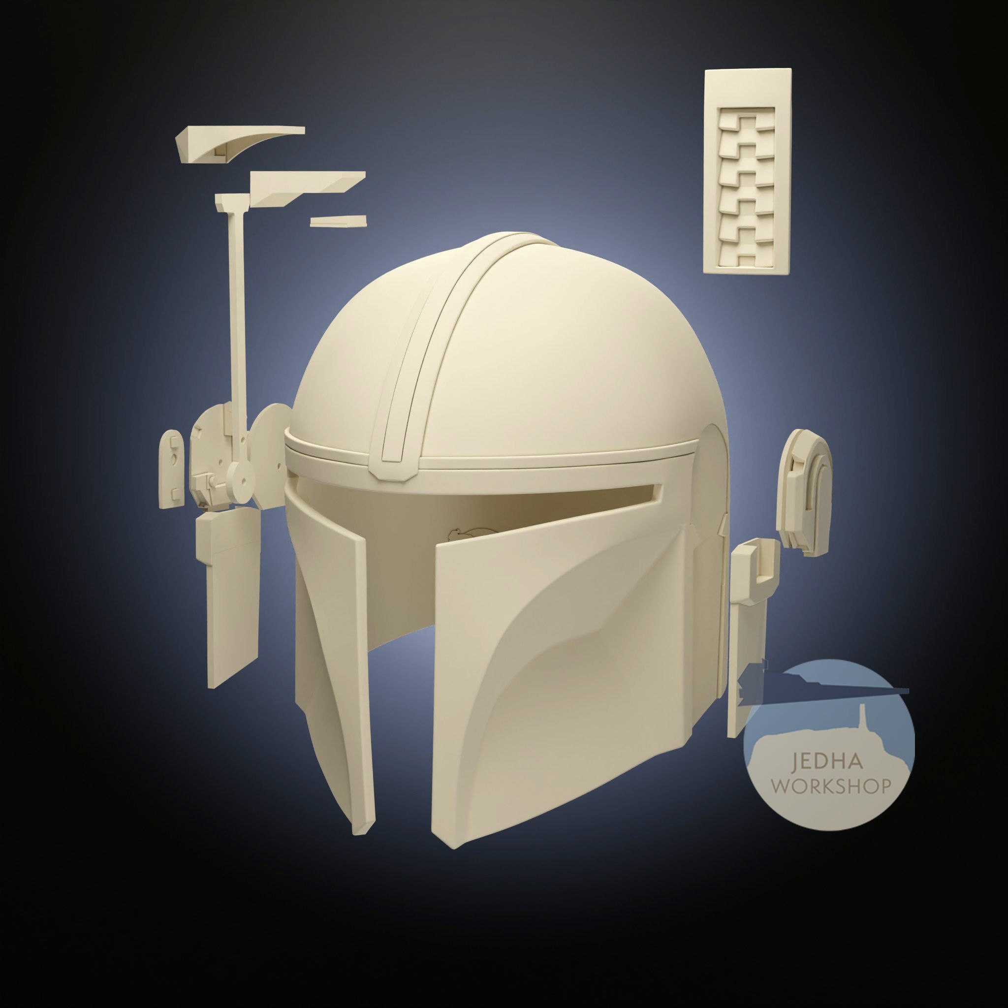 Mandalorian With Rangefinder 3D Print Files STL Star Wars 3D print model_4