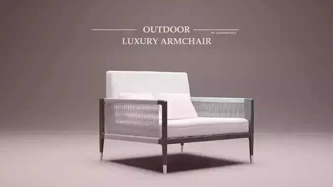 Outdoor luxury wooden chair