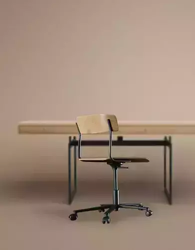 Wood Desk Chair - Modern Mid-century