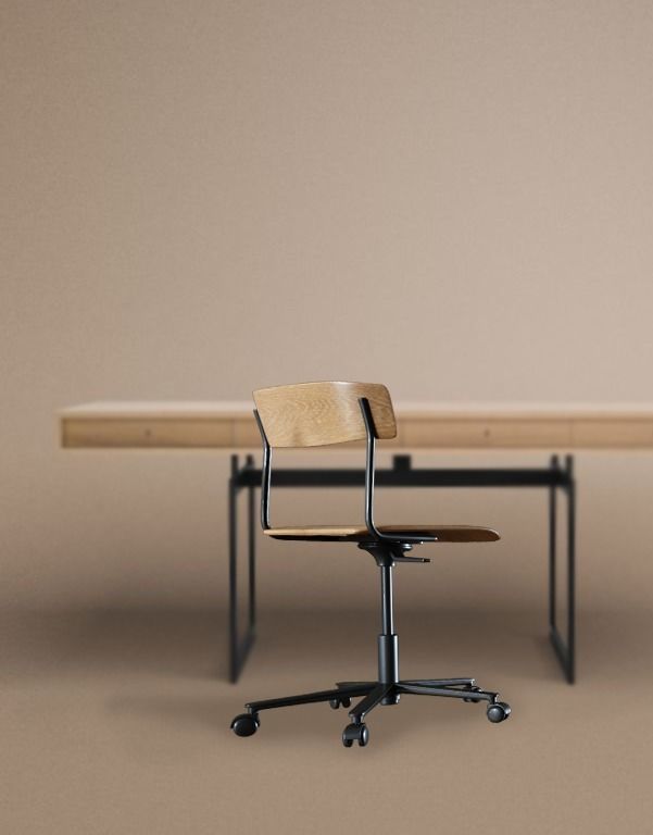 Wood Desk Chair Modern Midcentury 3D model CGTrader