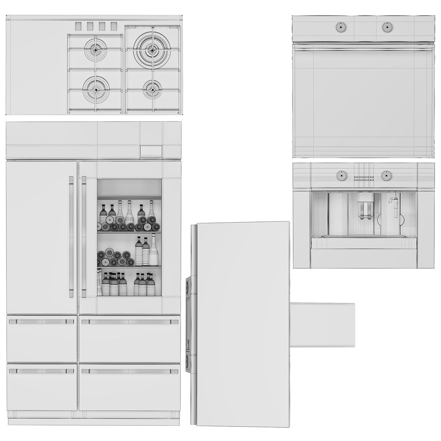 Teka appliance set2 3D model_5