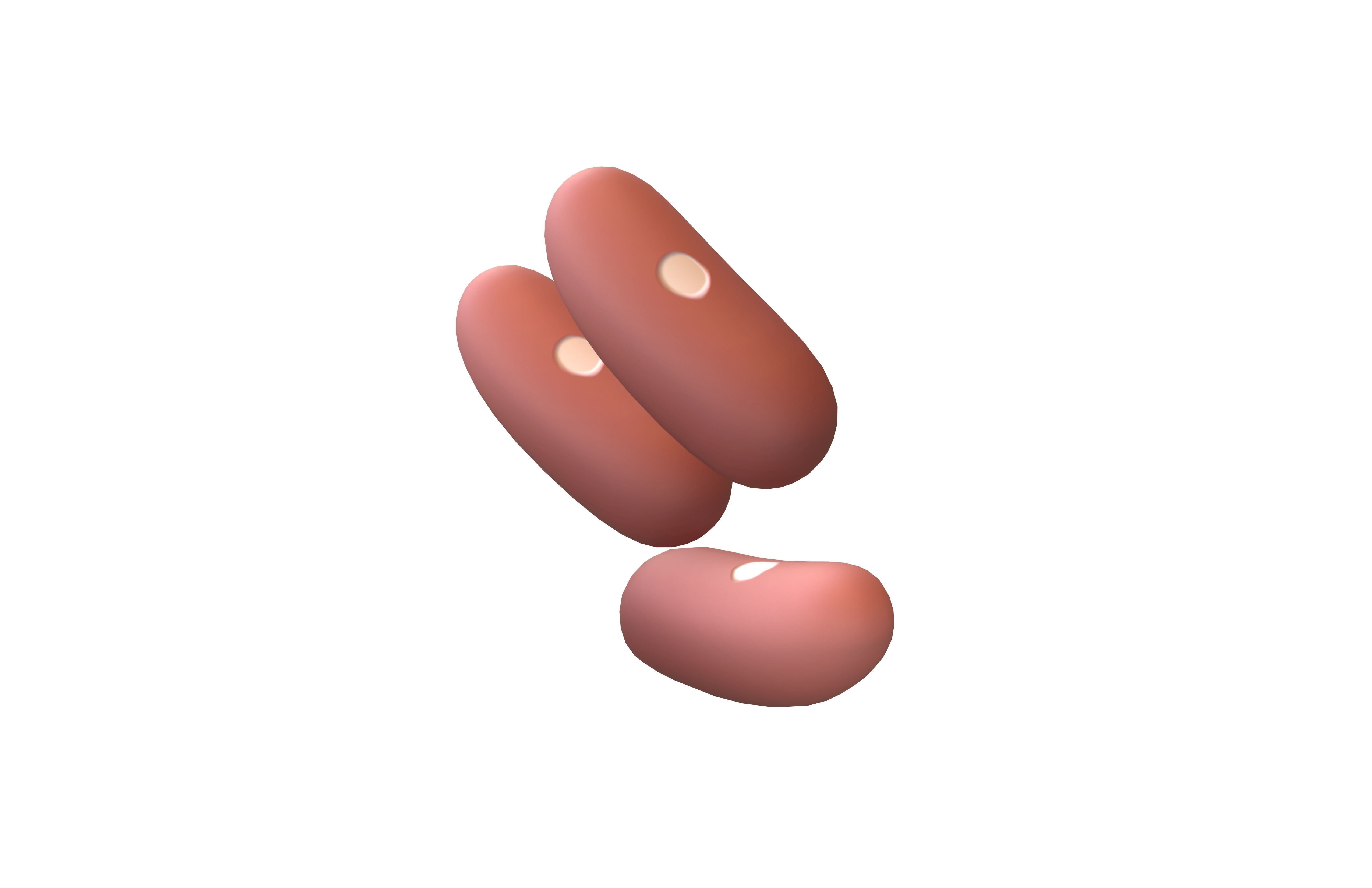3D model Beans Emoji v1 001 VR / AR / lowpoly CGTrader