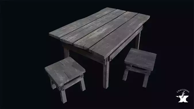 Medieval Props Pack Low-poly 3D model