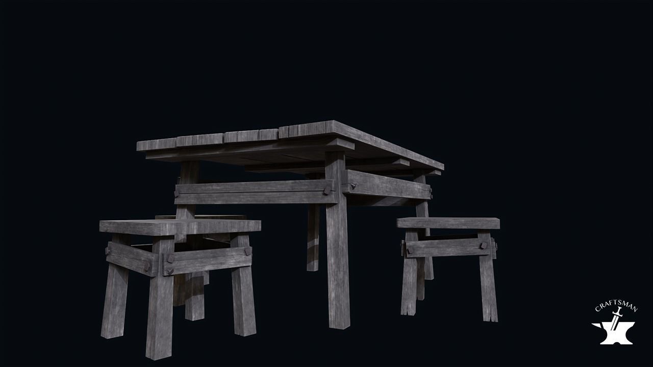 Medieval Props Pack Low-poly 3D model_5